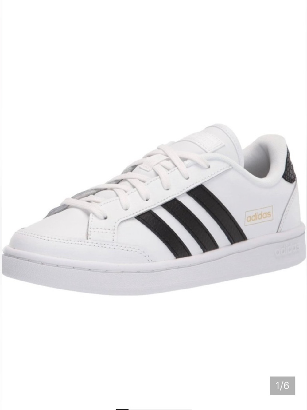 NEW WITH BOX Adidas Grand Court Sneakers Black & White Women’s Size 7